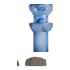 Murano Pulegoso glass table lamp sculpture from the 1970s.