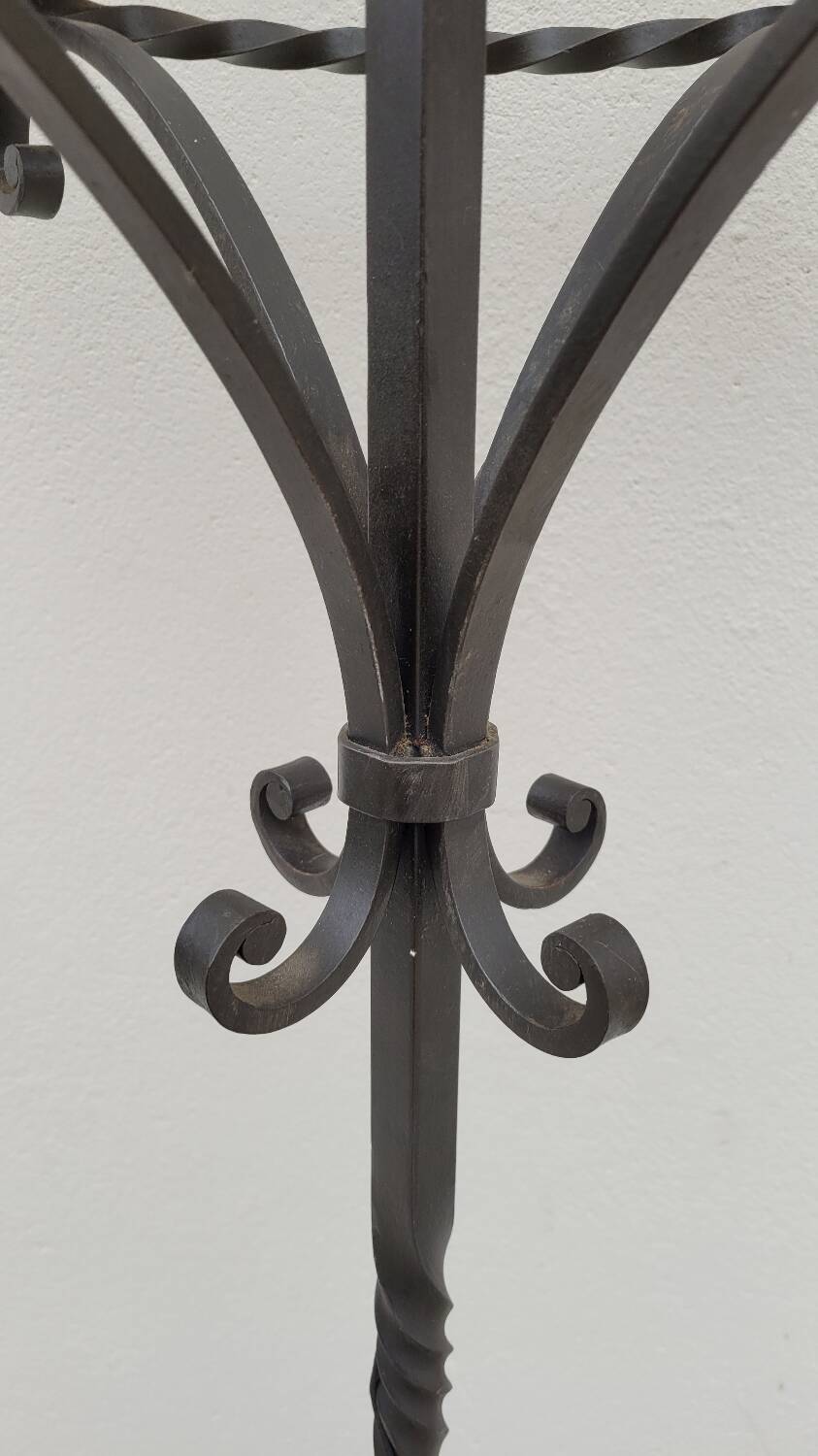 Candelabra floor lamp wrought iron candlestick