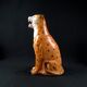 Vintage ceramic leopard statue from the 1970s Hollywood Regency period