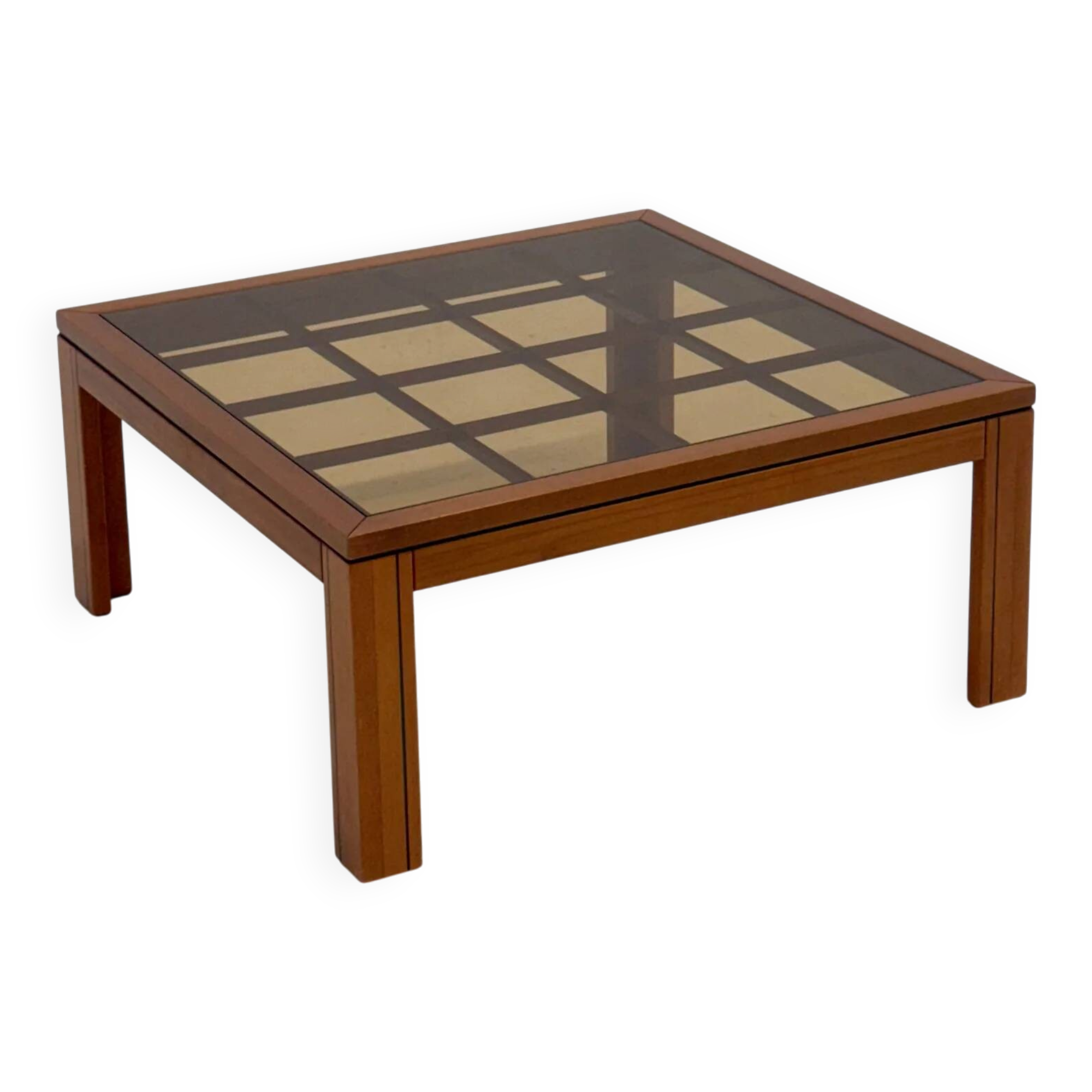 Brutalist Italian coffee table by Caccia alla Volpe for Linea Arredo