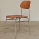 Set of 8 metal and wood school chairs  
Former Czechoslovakia 1960
