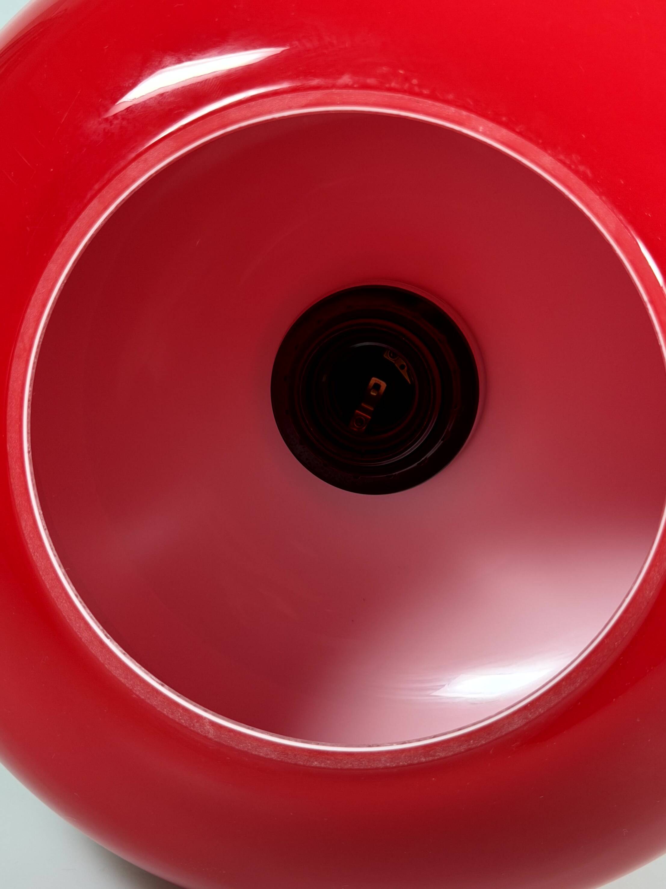 1960s 1970s Pendant Light Glass Ceiling Lamp Space Age Design