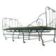 Foldable metal daybed with new webbing and upholstery