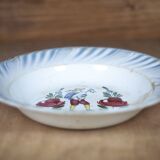 Ceramic dish, St Amand porcelain dish, hand painted plate, tableware