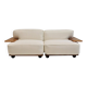 Pianura modular sofa in white fabric by Mario Bellini for Cassina