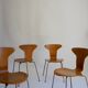 Chairs "mosquito" 1960s Arne Jacobsen for Fritz Hansen