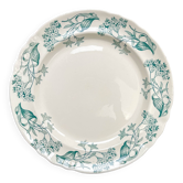 Plat rond Ancien Terre de Fer "Lilas" – Longchamp XIXe