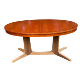 Scandinavian oval extendable table Baumann teak 240cm 1980