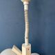 Mid-century white bony design pendant lamp with opaline glass shades