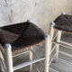 Straw and wood stools