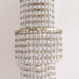 Pair of crystal appliques. France, 1970s.