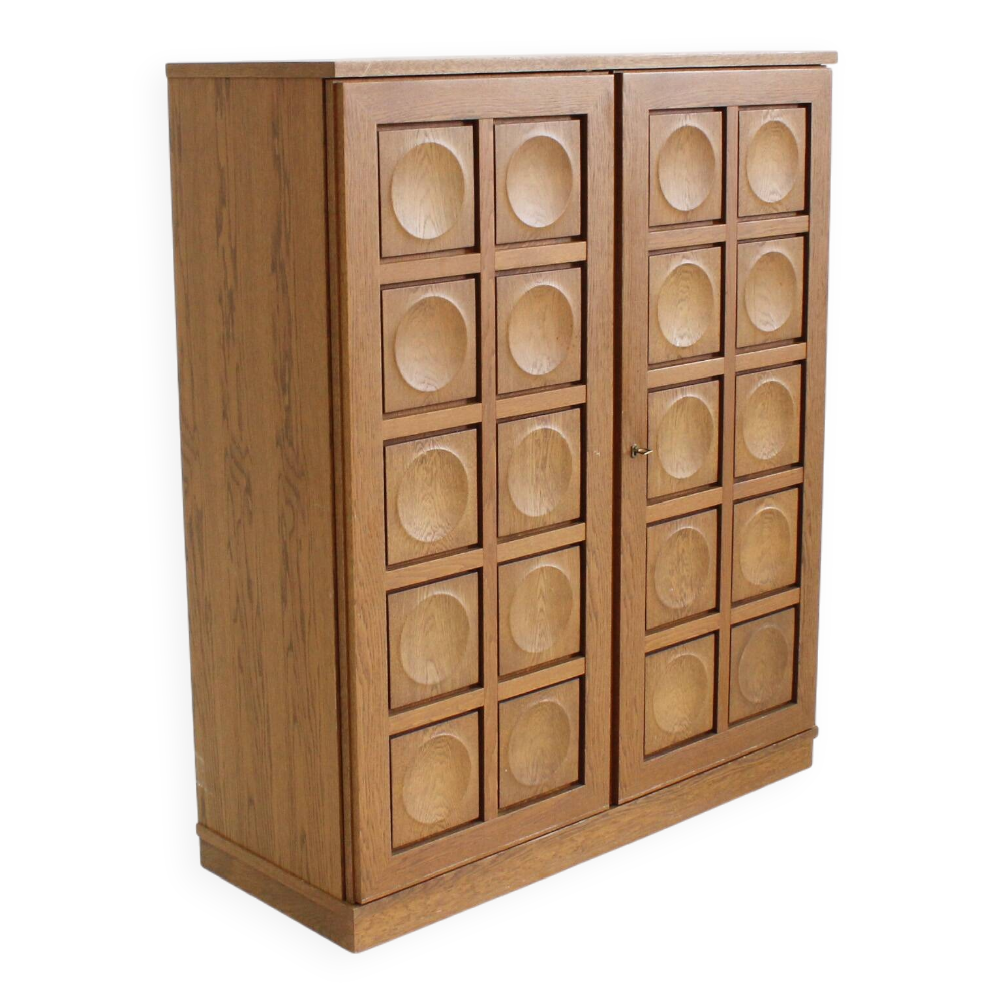 Vintage Brutalist high cabinet 1970s Gerhard Bartels