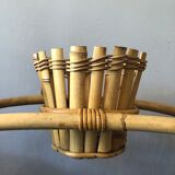 Rattan plant holder, 60s