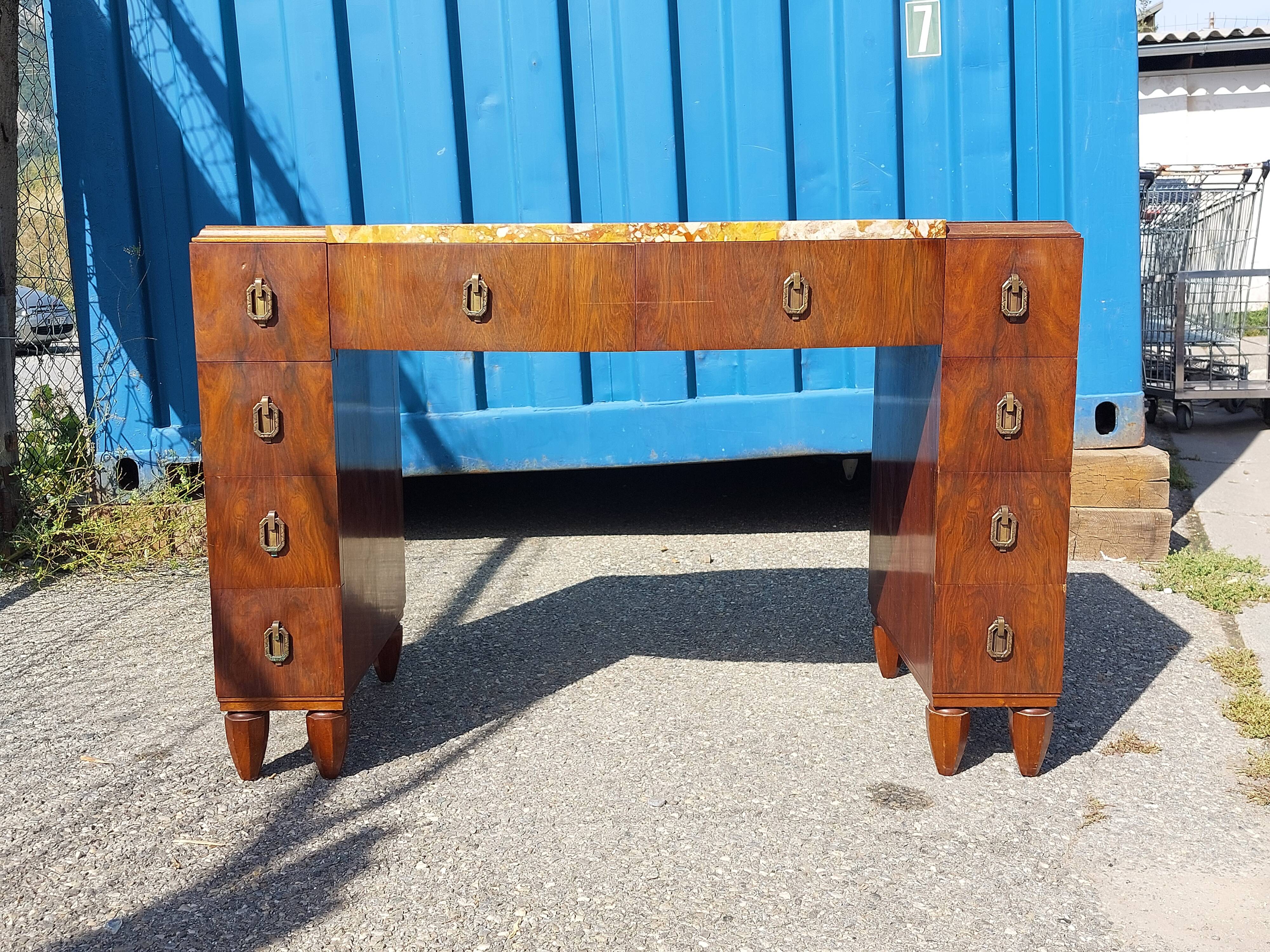 Lady's Vanity Desk Art Deco Dressing Table Speich Frères - 1930s
