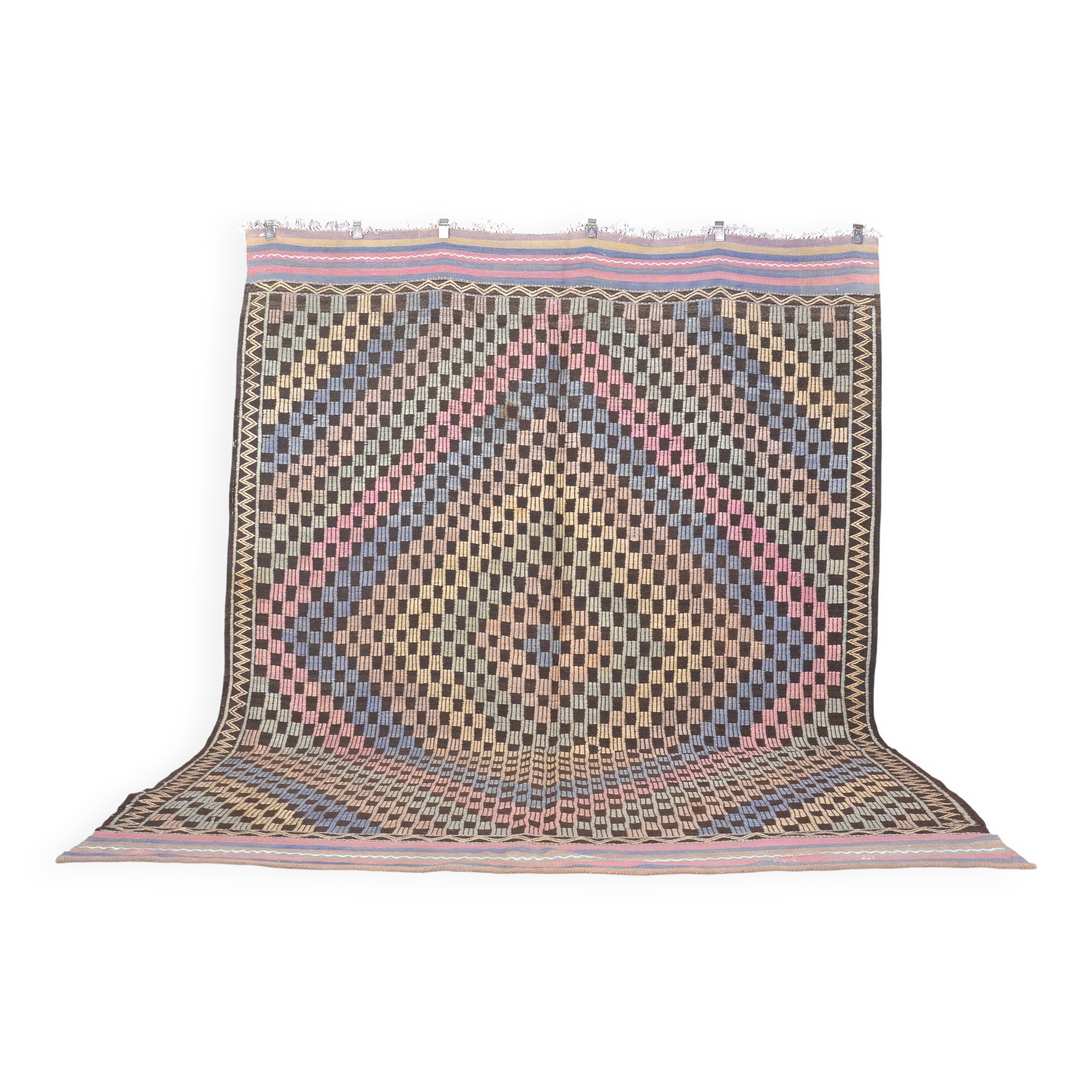 Colourful Neutral Home Living Kilim Rug sku 1891