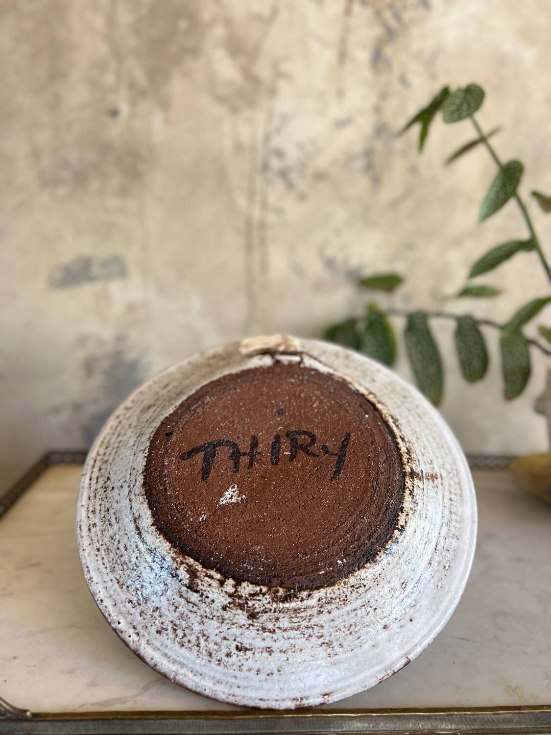 Plat en céramique Albert thiry