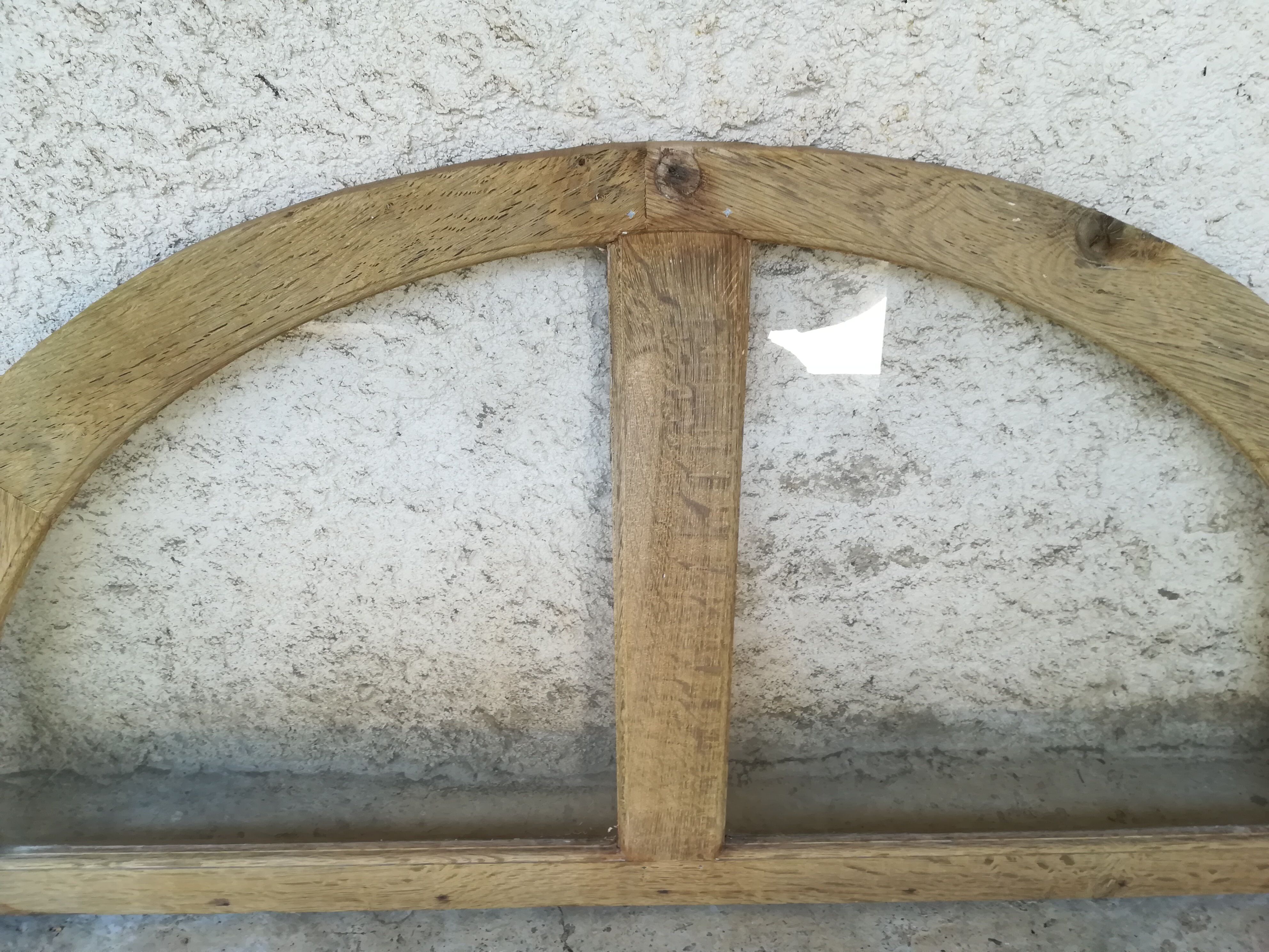 Oak front door impost