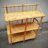 Vintage bamboo shelf