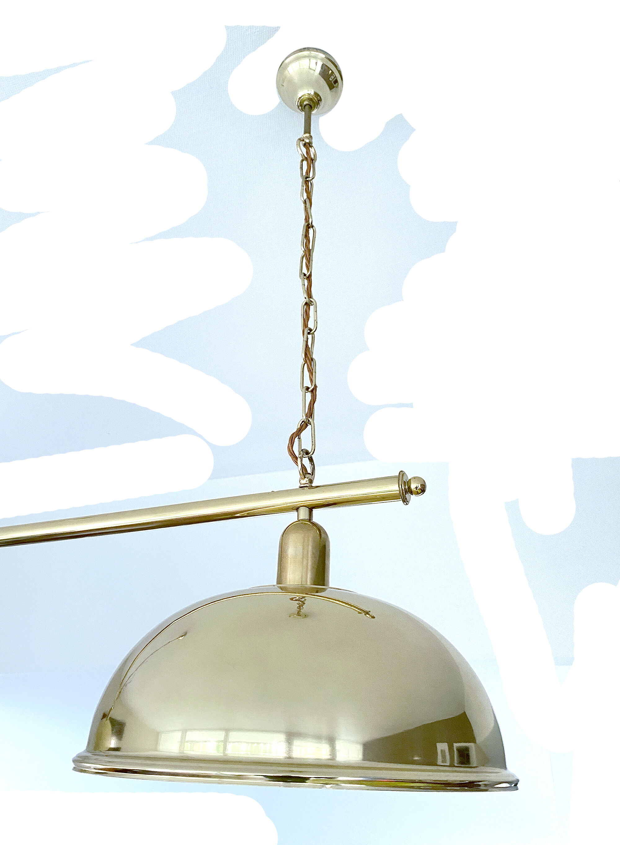 Vintage Grand Chandelier, Brass, 60s