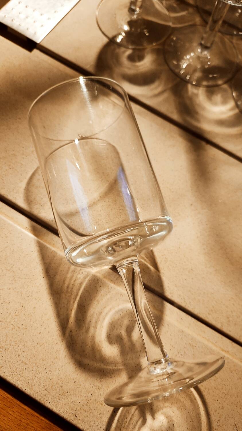 10 old cylindrical crystal glasses