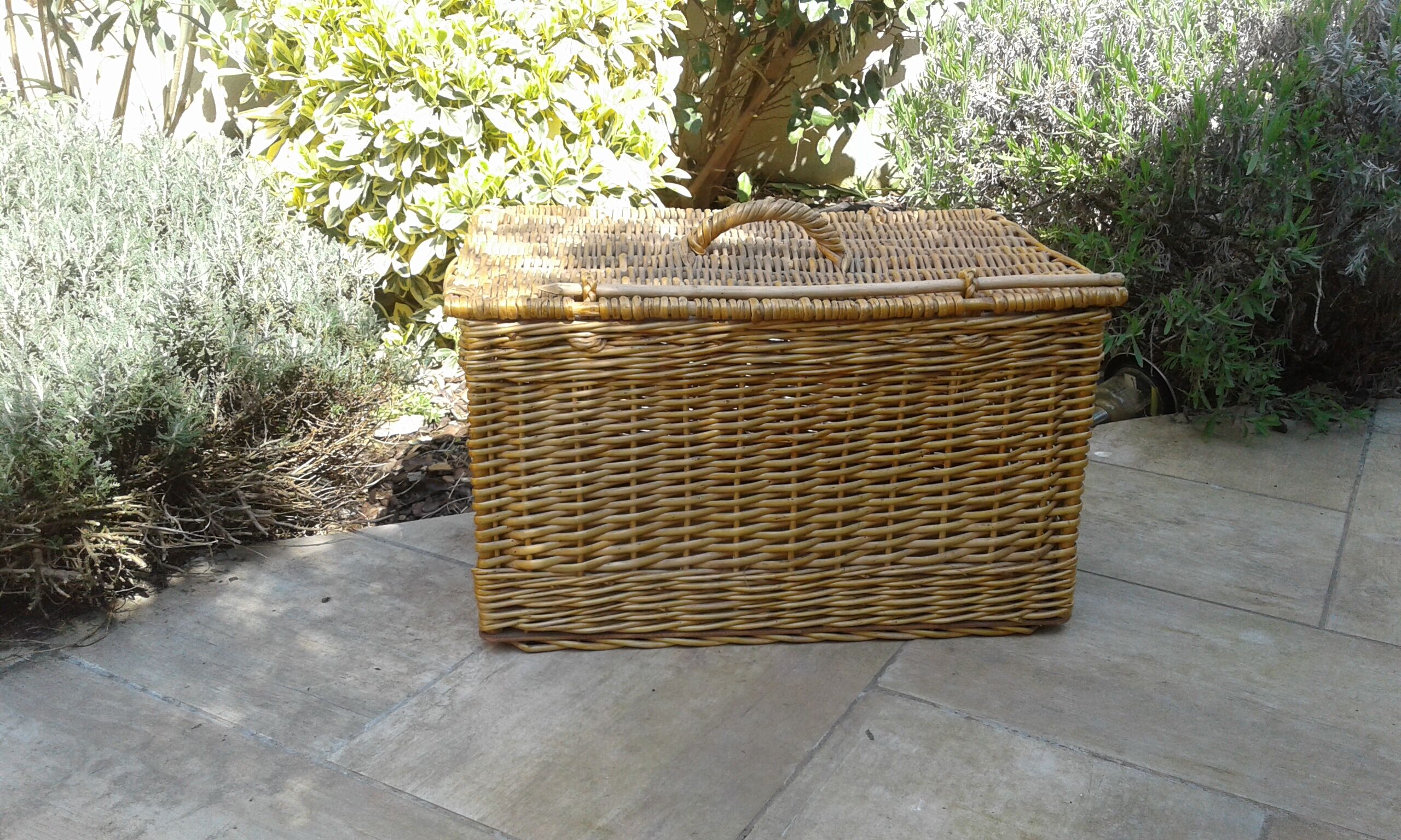 Pretty Wicker Malle. Vintage.