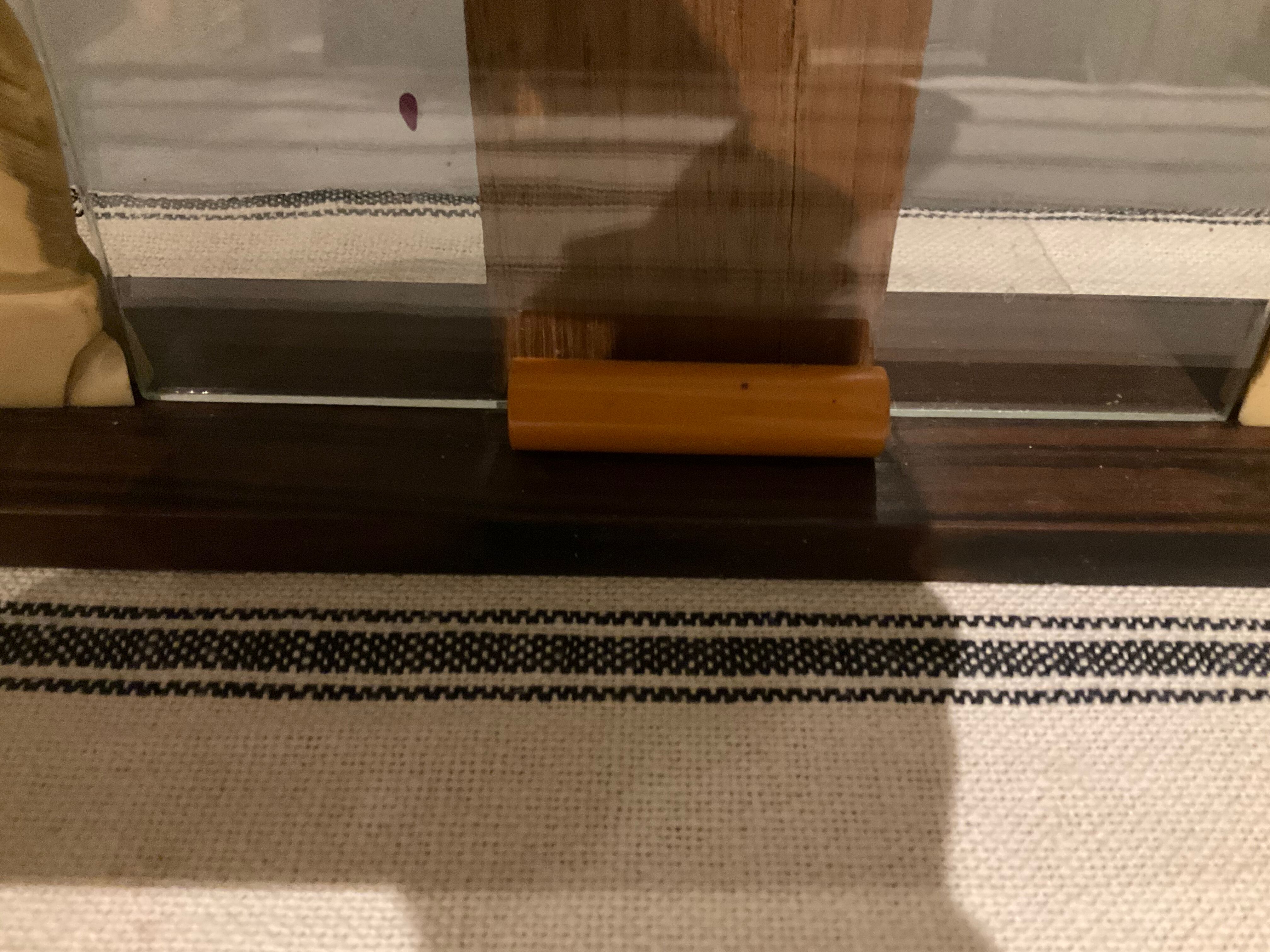 Bear and wood photo frame