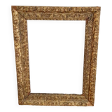 Italian style frame in wood and gilded stucco Period 19th