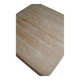 Square coffee table in solid pine with solid legs by Rainer Daumiller, mid-20th century brutalist style.