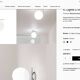 Pair of FLOS IC Lights C/W2 Wall Lights – Chrome & Globe Ø30 – Blown Glass
