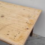 Old rustic farm table 2 drawers 1900s - 1m62