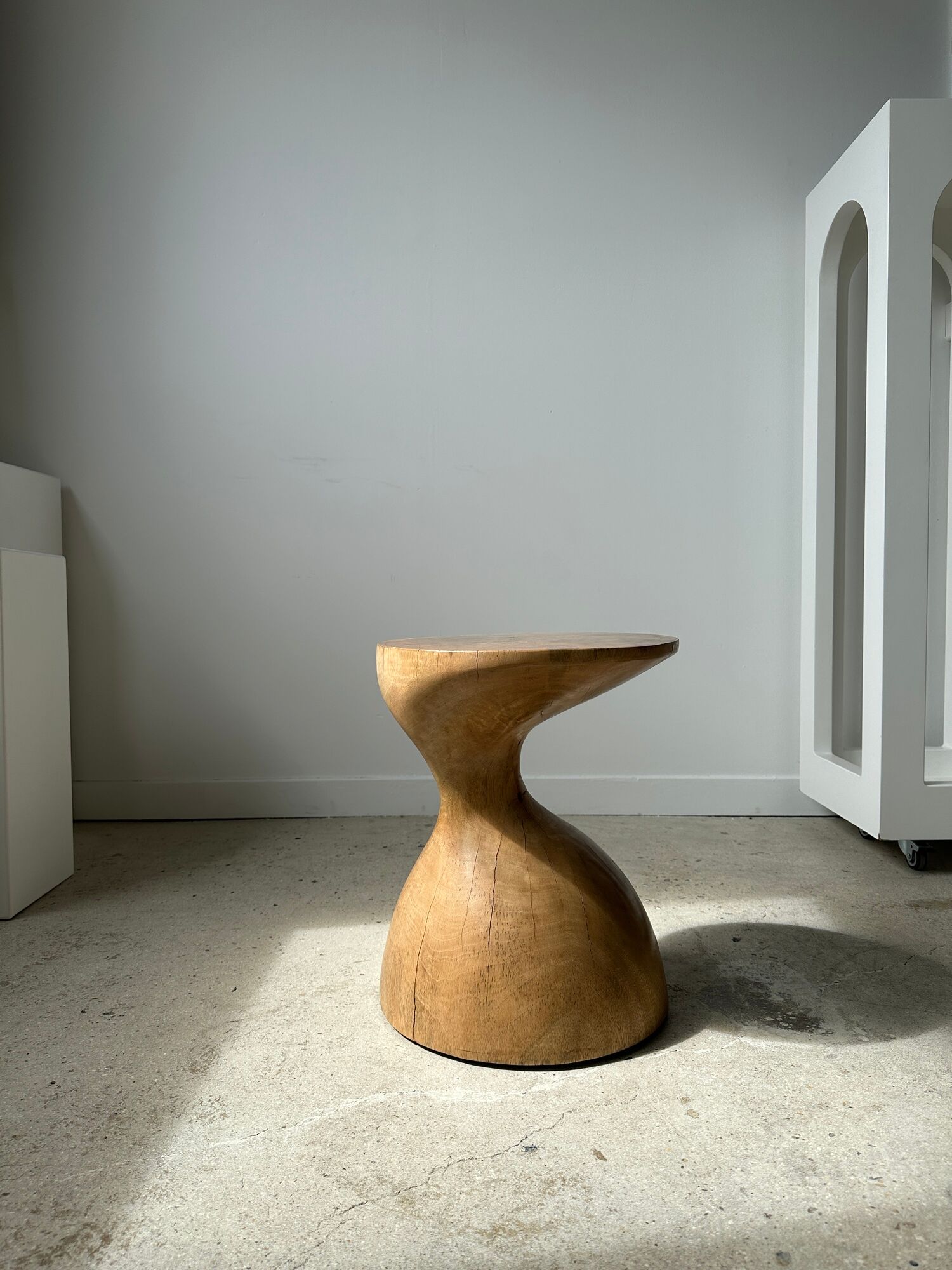 Solid wood sofa end