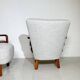 Pair of art deco armchairs, walnut, hungary - new upholstery