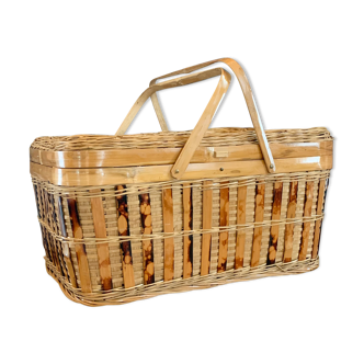 Rattan suitcase