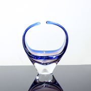 Art glass bowl by frantisek zemek for sklarna mstisov, 1960s