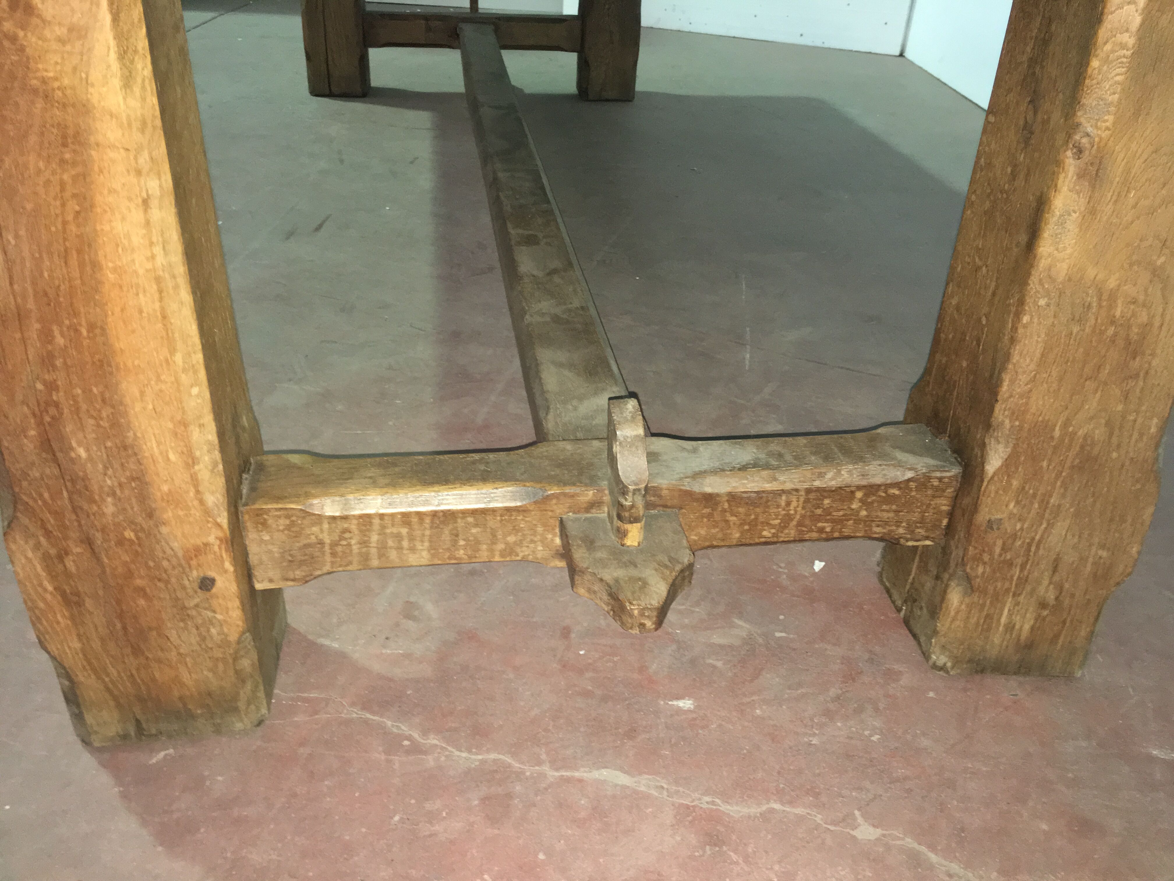 Farmhouse table in solid oak
