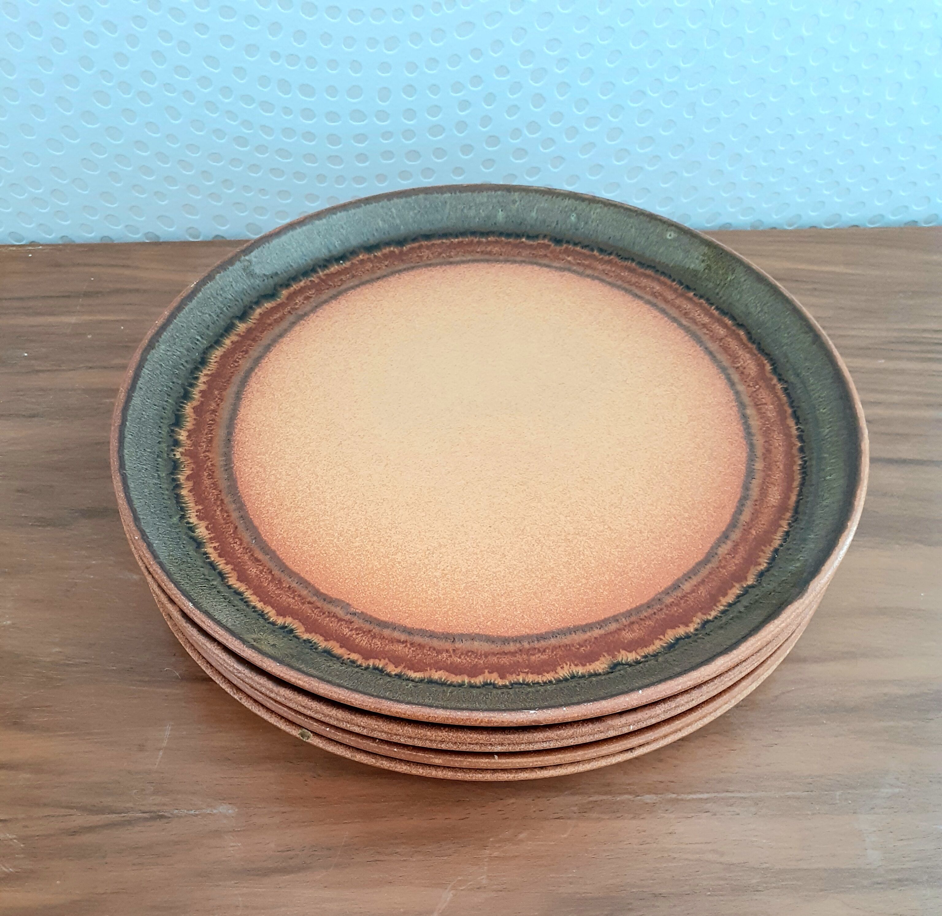 5 dessert plates Atelier d'Art Badonviller