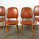 4 Chaises de Baumann, modèle Pégase, 1960