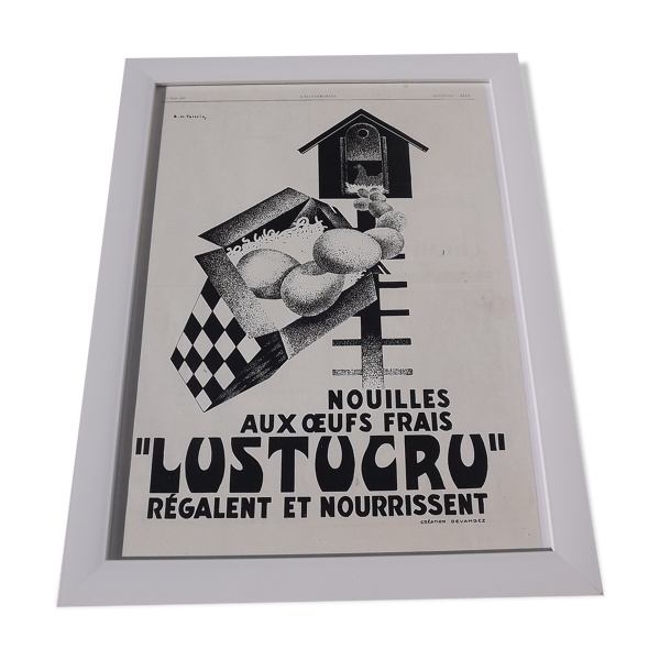Affiche pub lustucru 1928 d'Aprés R.de Valèrio
