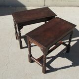 Pair of stools, bedsides, bits of sofa