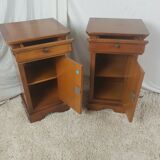 Louis Philippe style pair of nightstand