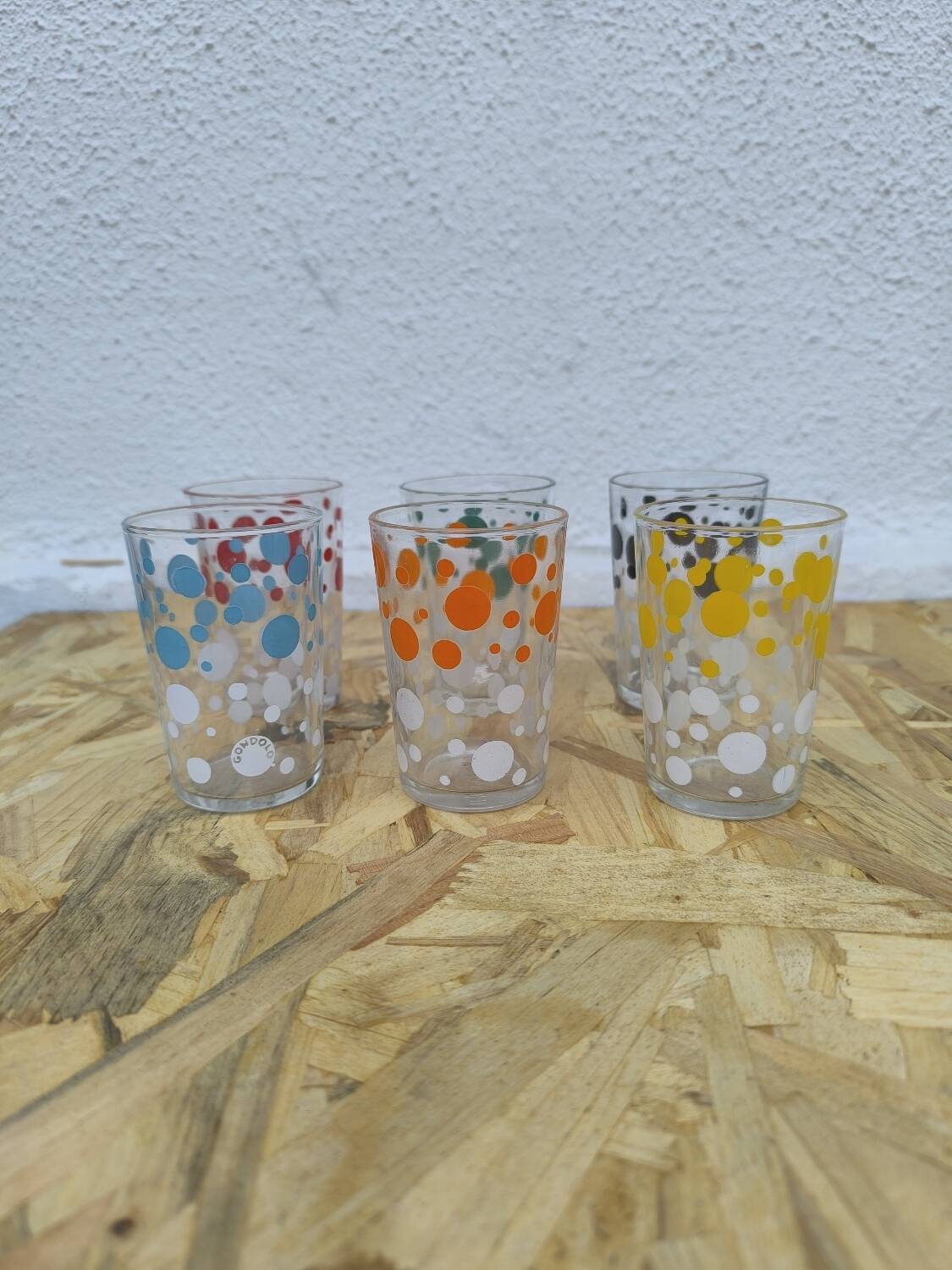 Set de 6 verres à eau gondolo