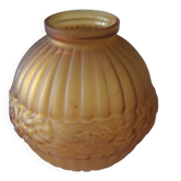 Art Deco vase in frosted glass signed CLA