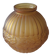Vase art déco en verre dépoli signé CLA