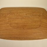 Exotic wood plate and bowl tray set