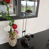 Lampe à poser métal noir et laiton