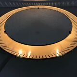 Metal mirror lit by Hillebrand, Germany, 1950s