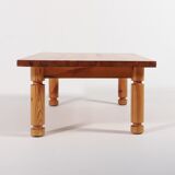 Table basse en pin par Sven Larsson, Suède 1960
