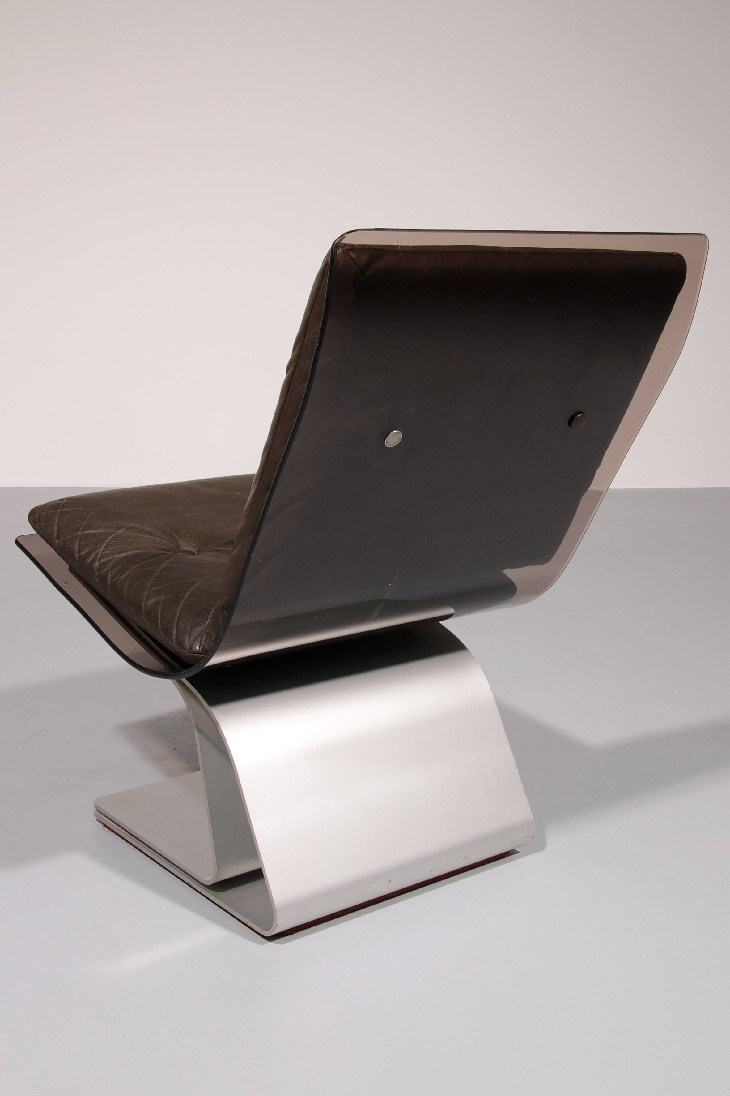 Fauteuils en verre Saint Gobain, Design Maison Jansen, 1965