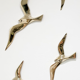 Soaring 6 brass swallows endowed