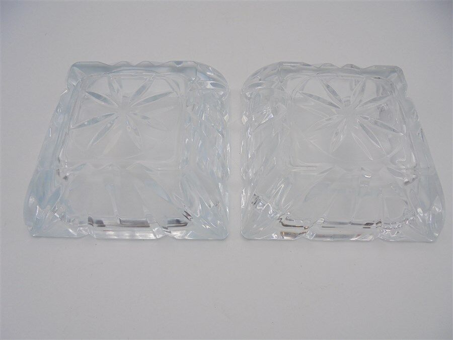 Pair of Crystal ashtrays
